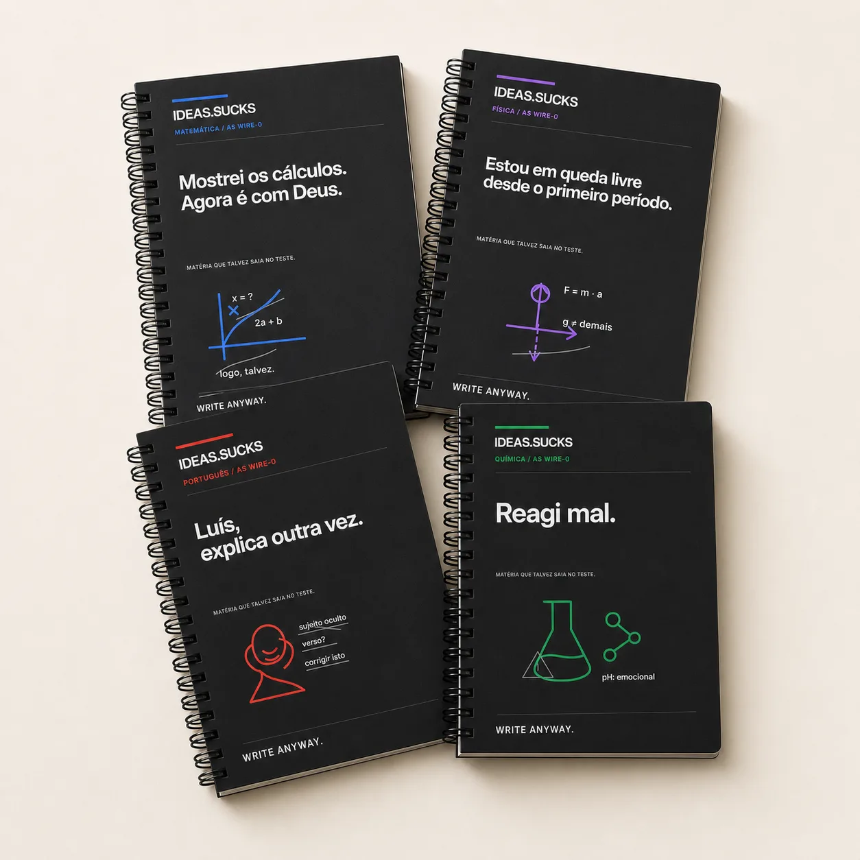 Pack Ciências — 4 Cadernos — Packs